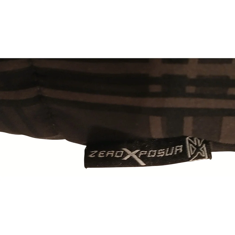 Mens Small Heavy Coat Full Zip Softshell Black Gray Plaid‎ Insulated Zip Pockets
